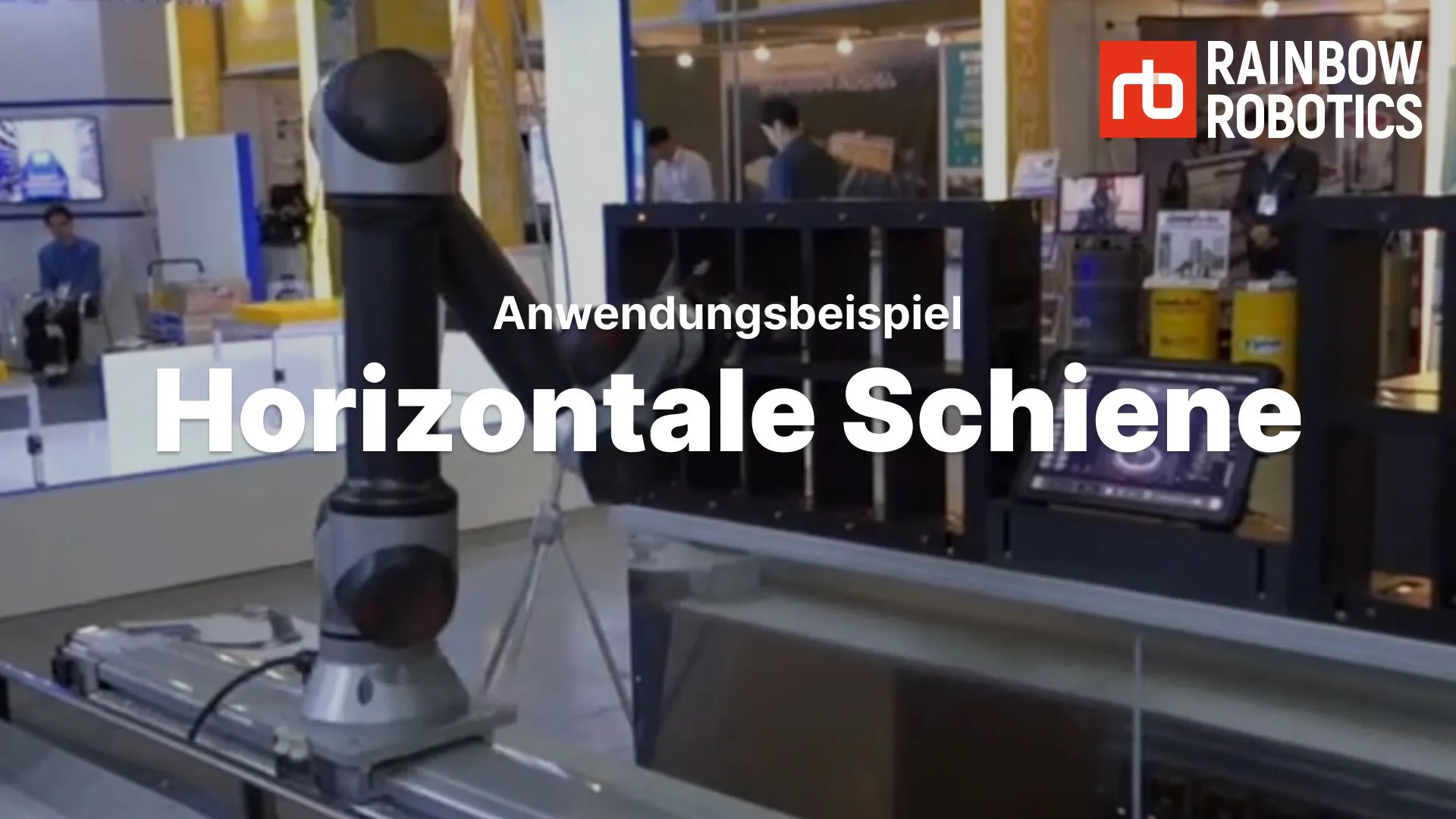 Thumbnail of Horizontale Schiene example application of Rainbow Robotics Cobots