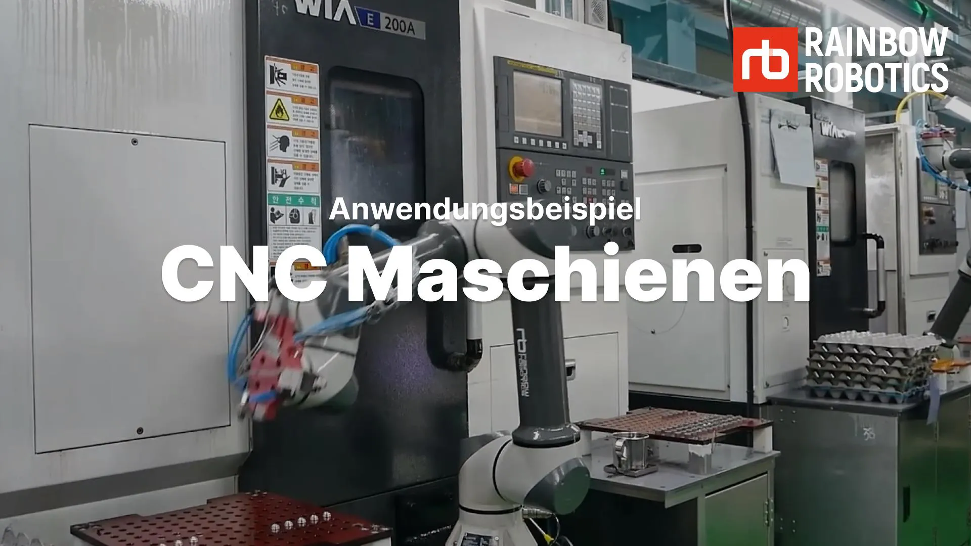 Thumbnail of CNC-Maschienen example application of Rainbow Robotics Cobots