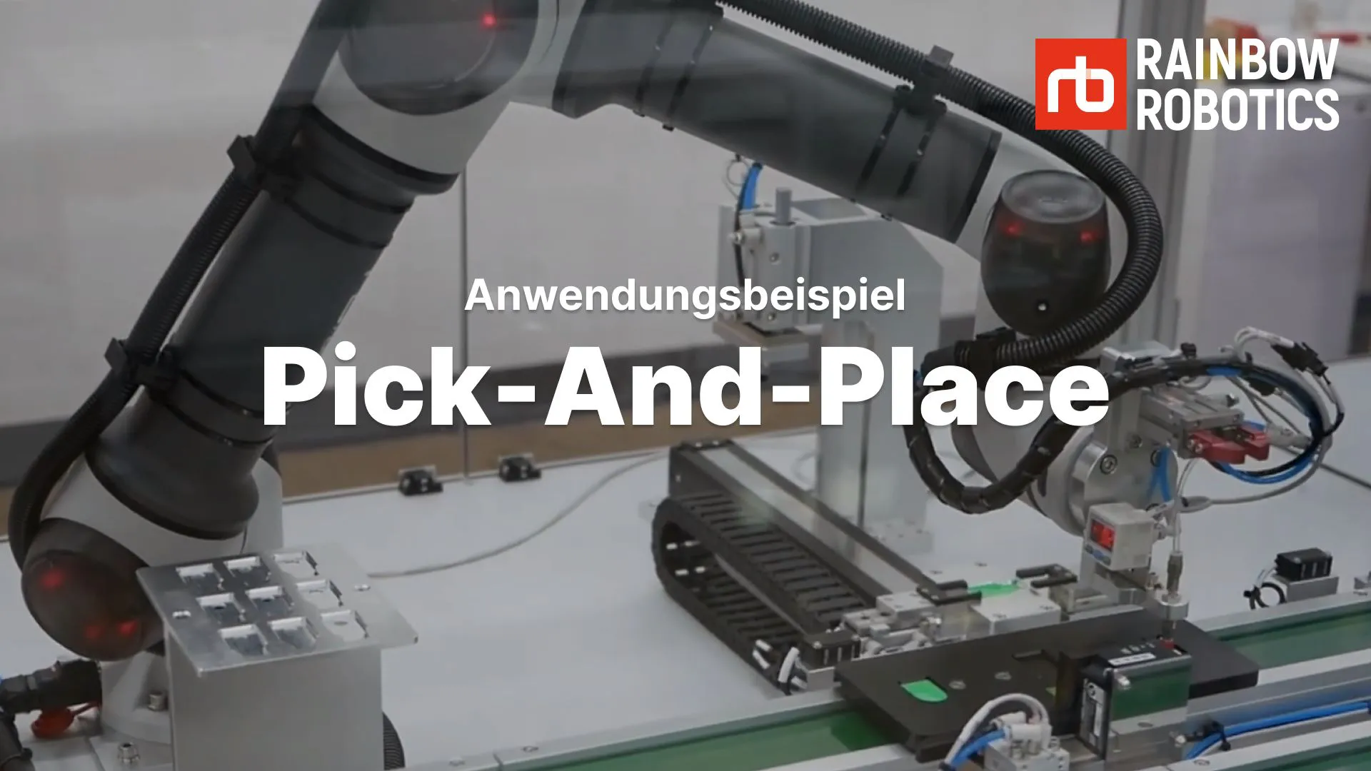 Thumbnail of Pick-And-Place example application of Rainbow Robotics Cobots